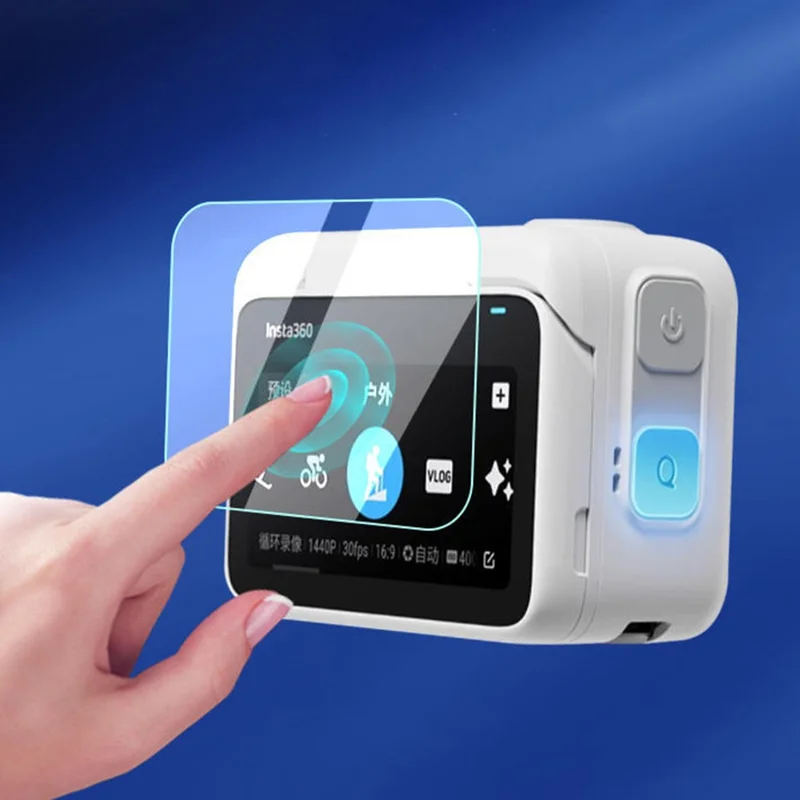 For Insta360 GO 3 Camera Tempered Glass Screen Film + Lens Film Anti-scratch Screen Lens Protector Set
