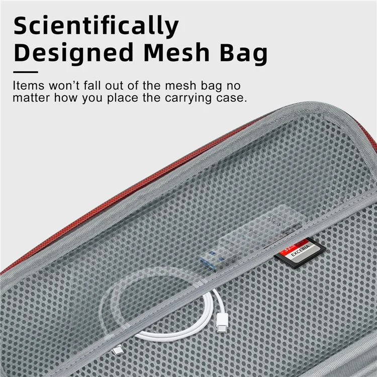 Sac de rangement AMAGISN pour caméra Insta360 GO 3, étui de transport en EVA+Fleece avec plateau intérieur amovible, taille M