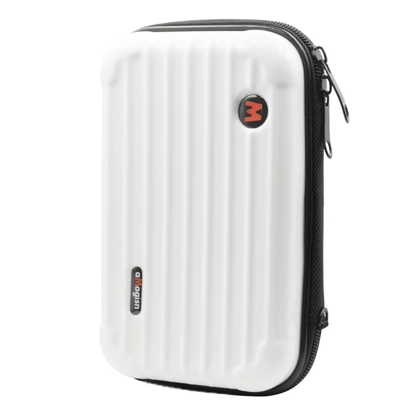 AMAGISN Storage Case for Insta360 GO 3 Action Camera Hard PC Shell with Detachable Inner Tray, Size S - White
