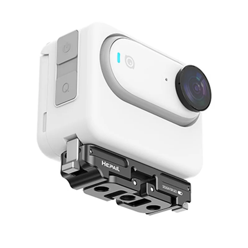 HEPAIL For Insta360 GO 3 Camera Magnetic Quick Release Base Aluminum Alloy Tripod Mount Adapter