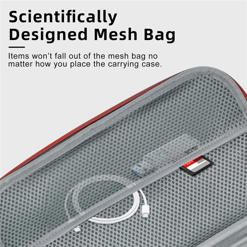 AMAGISN For DJI Osmo Action 4 / 3 Sports Camera Portable EVA+Cloth Storage Bag Shockproof Carrying Case