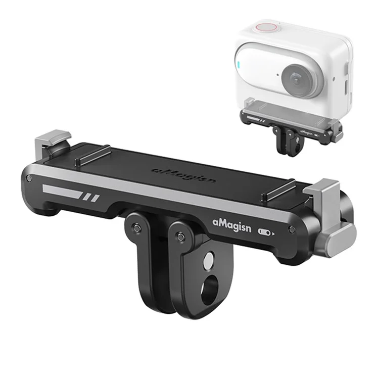 AMASIGN Magnetic Quick Release Mount for Insta360 GO 3 Camera Foldable 1 / 4" Adapter Bracket