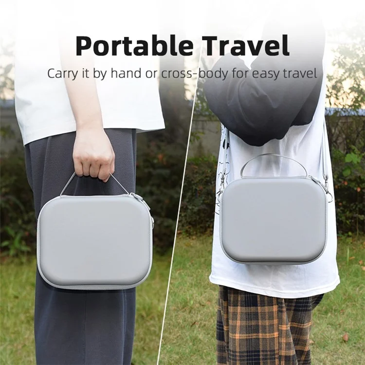 BRDRC Pour DJI Osmo Pocket 3 Sac d'épaule en cuir PU Étui de transport Doublure en peluche