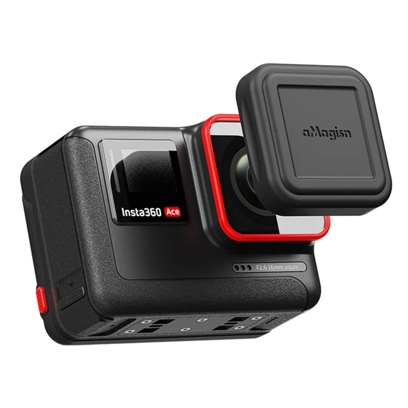 AMAGISN Para Insta360 Ace Pro / Ace Silicone Camera Lens Cap Cover Protective Case - Ace Pro