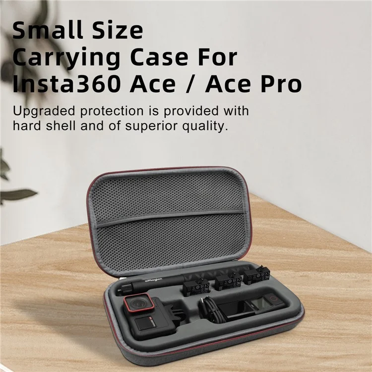 AMAGISN para Insta360 Ace Pro / Ace Portable Zipper Camera Protection Case EVA Hard Shell Storage Bag