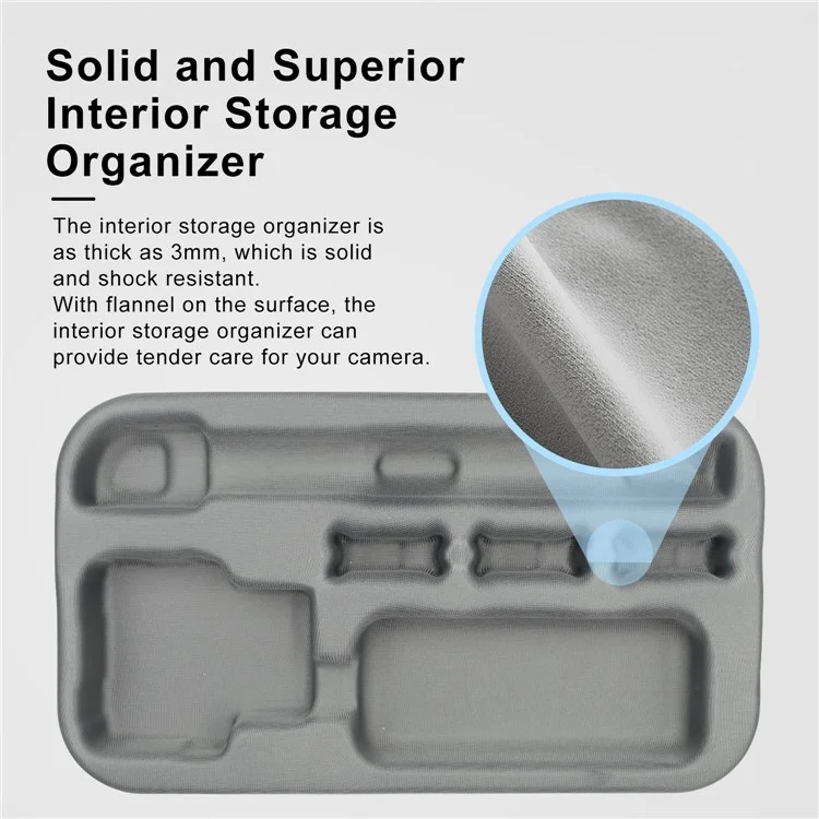 AMAGISN para Insta360 Ace Pro / Ace Portable Zipper Camera Protection Case EVA Hard Shell Storage Bag