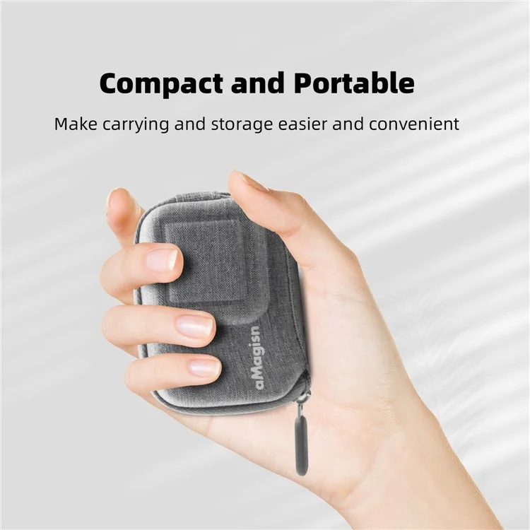 AMAGISN Para Insta360 Ace Pro / Ace Carregando Case EVA+Cloth Camera Storage Bag