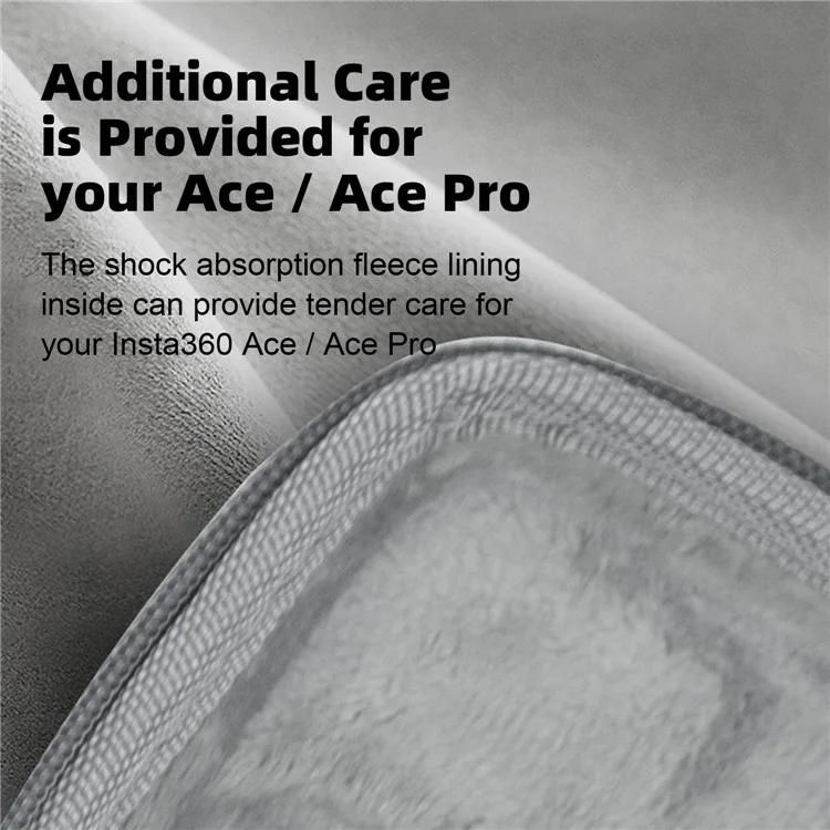 AMAGISN Para Insta360 Ace Pro / Ace Carregando Case EVA+Cloth Camera Storage Bag