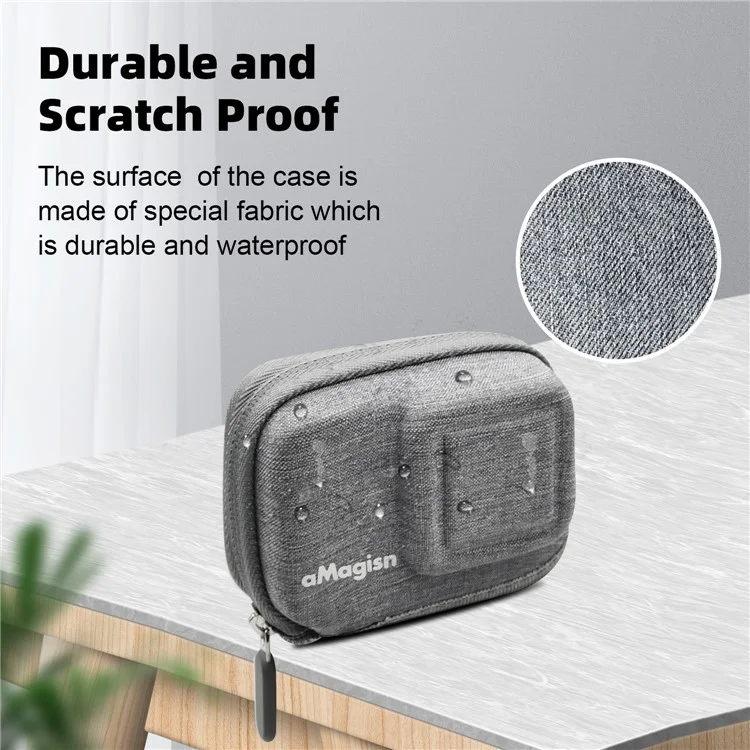 AMAGISN Para Insta360 Ace Pro / Ace Carregando Case EVA+Cloth Camera Storage Bag