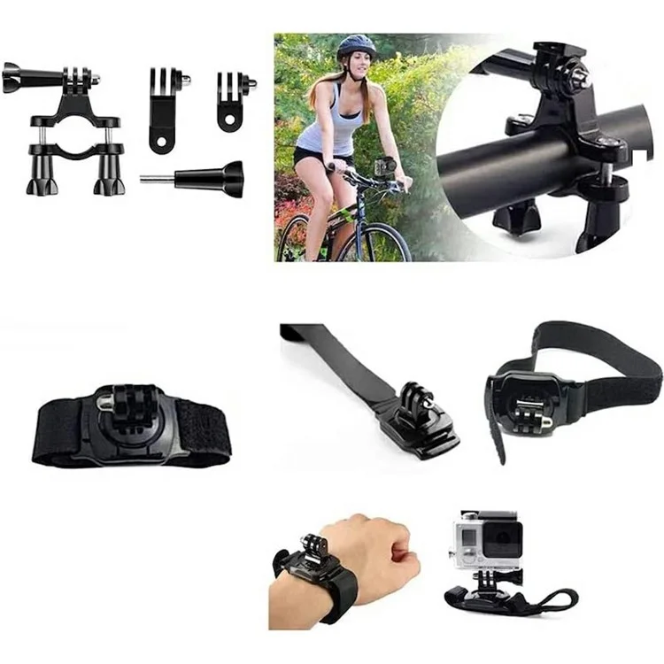 11-in-1 universelles Brustgurthalterung-Kopfhalterung-Outdoor-Kit-Set für Action-Kameras
