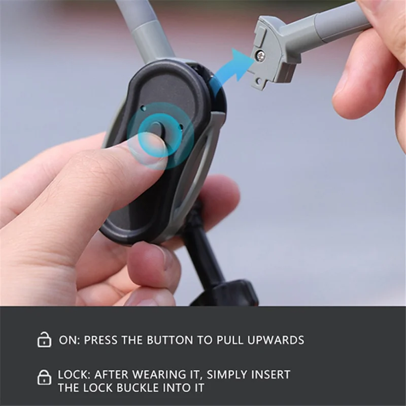 RUIGPRO For GoPro / Insta360 / DJI Action Camera Magnetic Neck Mount Bracket + Anti-shake Rope