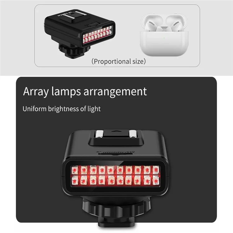 ORDRO LN-3 Video Camera IR Night Vision Light for Camcorder DSLR Photography