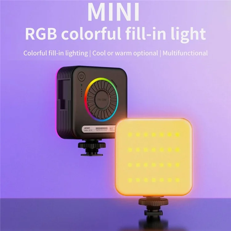 ORDRO SL-50 2700-6500K RGB Видео Свет 360° Полноцветный Портативный Фотографический Осветитель Камеры Заполняющий Свет