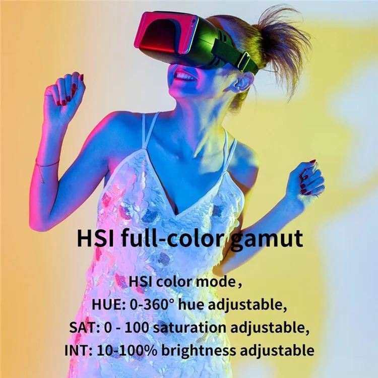 ORDRO SL-50 2700-6500K RGB Видео Свет 360° Полноцветный Портативный Фотографический Осветитель Камеры Заполняющий Свет