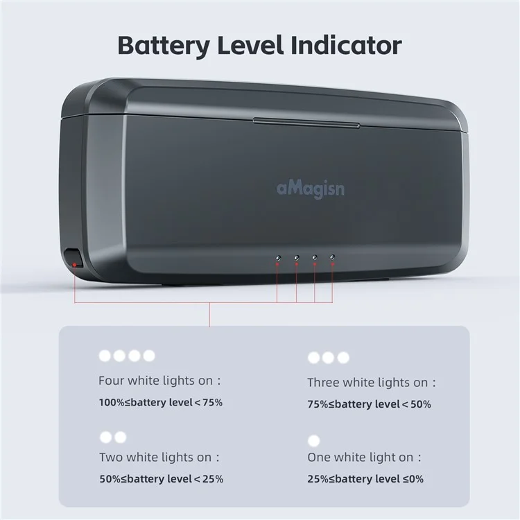 AMAGISN Para Insta360 X3 Caixa de Carregamento de Bateria Portátil Ação Câmera Dual Battery Fast Charging Case