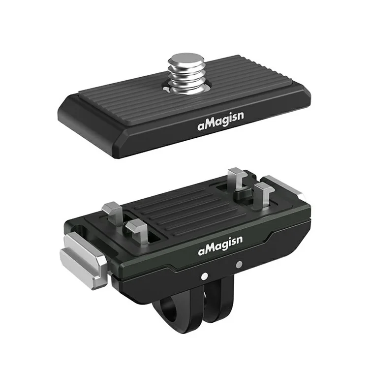 AMAGISN For Insta360 Ace Pro / Ace Action Camera Metal Magnetic Quick Release Adapter with Top Plate