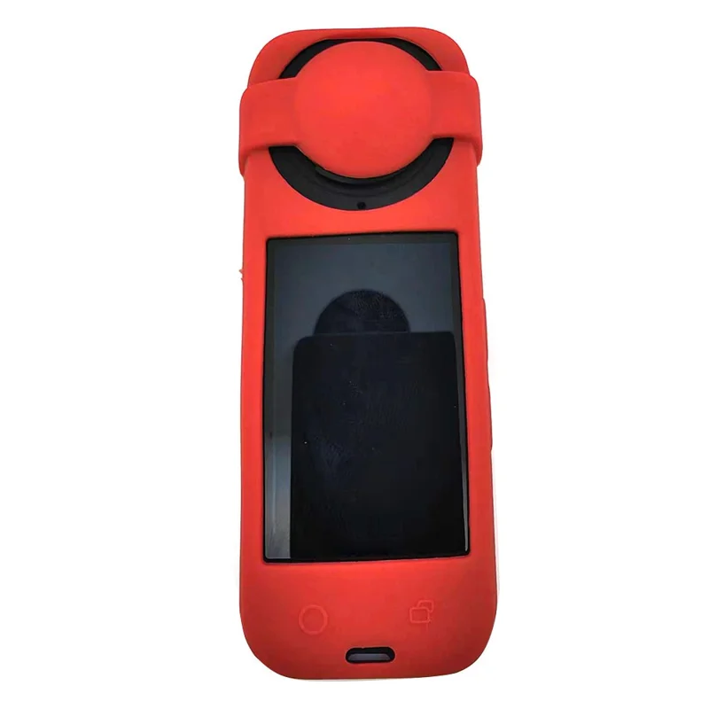 For Insta360 X4 Action Camera Silicone Case Drop Protection Sleeve Cover - Red