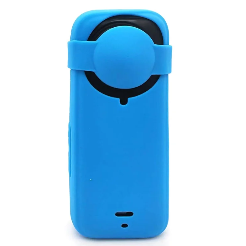 For Insta360 X4 Action Camera Silicone Case Drop Protection Sleeve Cover - Blue