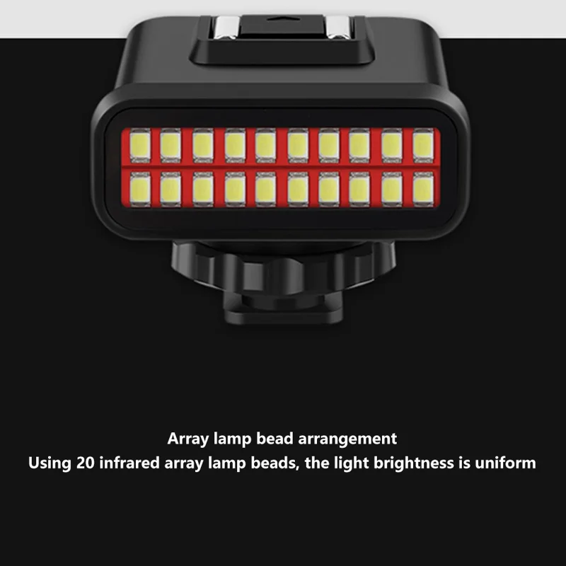 ORDRO SL-20 Adjustable Brightness Mini Camera Fill Light with 3 Color Filters