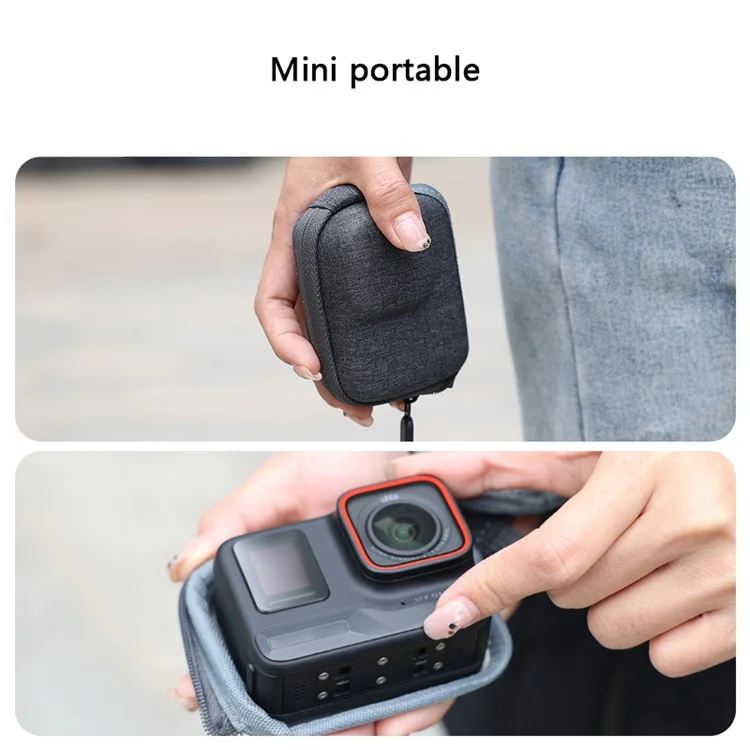 Vrig AC11 Pour le Sac de Rangement de la Caméra Insta360 Ace Eva + Tissu de L'organisation en Tissu Case de Transport
