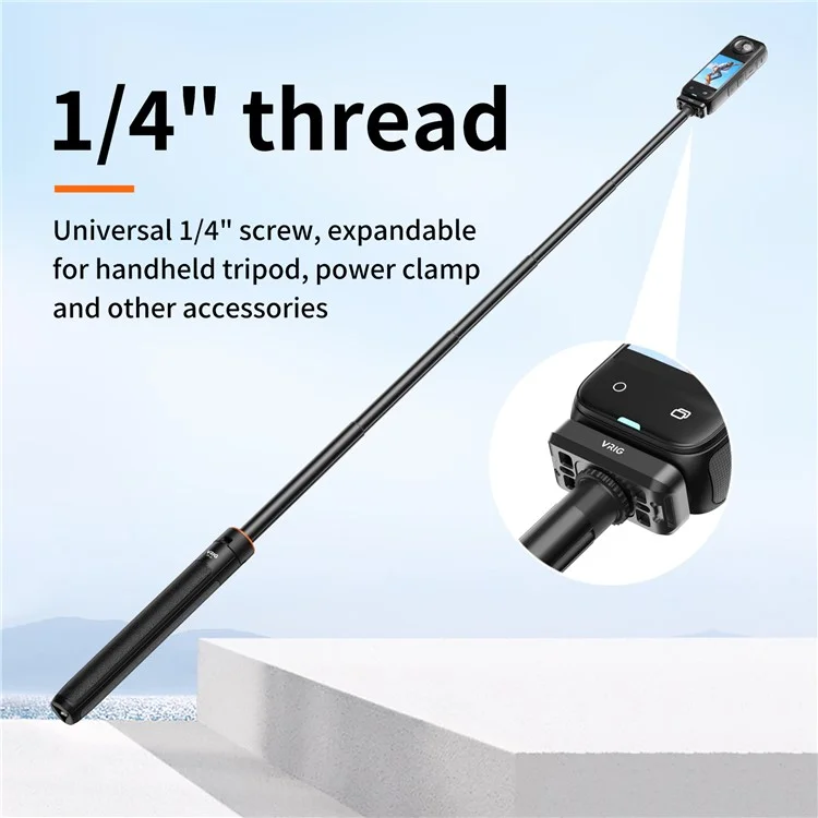 VRIG Pour Adaptateur de Base en Métal Insta360 X4 Camera Connecteur avec ACE+1 / 4 Inch+Pour Interfaces DJI-AC 3-In-1