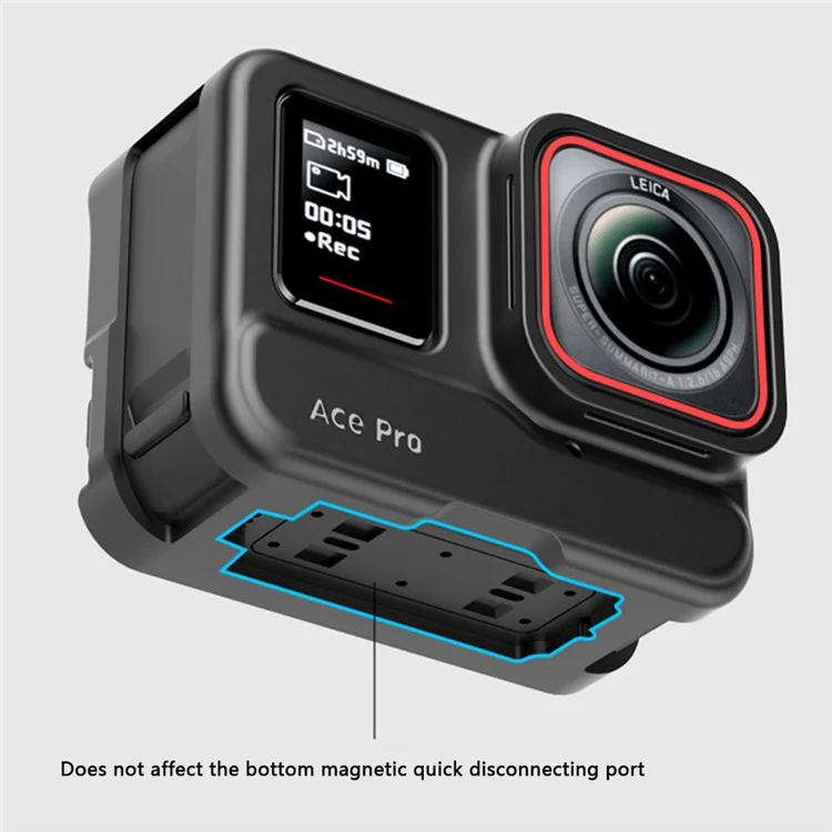 VRIG AC08 Pour Insta360 Ace Pro Étui en Silicone Anti-Chute Couvercle de Protection pour Appareil Photo