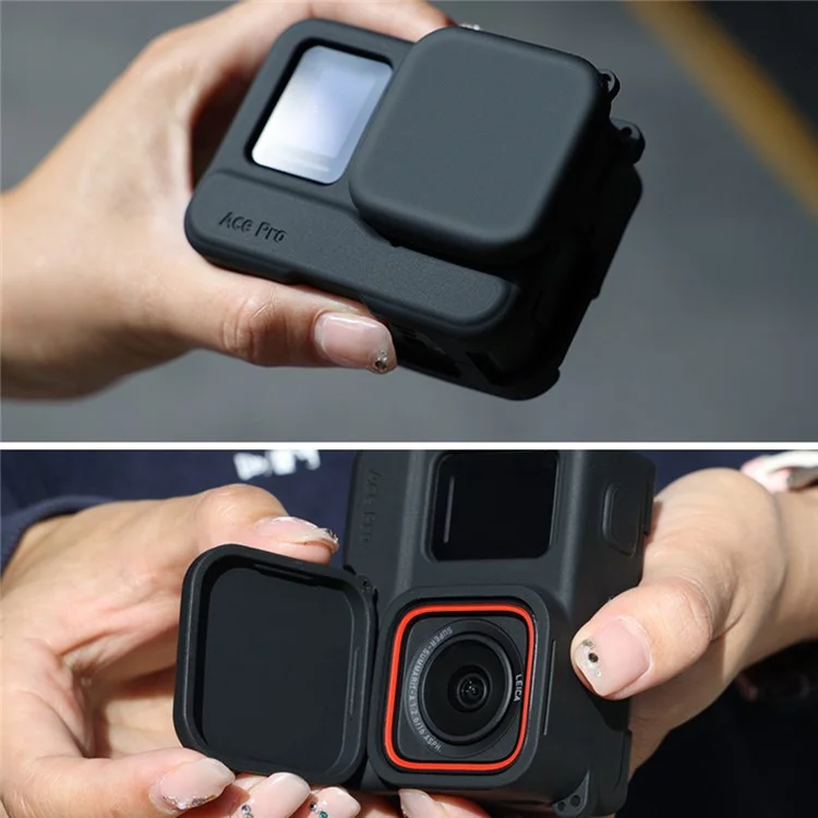 VRIG AC08 Pour Insta360 Ace Pro Étui en Silicone Anti-Chute Couvercle de Protection pour Appareil Photo
