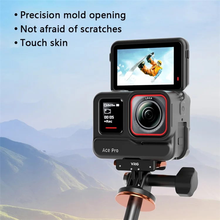 VRIG AC08 Pour Insta360 Ace Pro Étui en Silicone Anti-Chute Couvercle de Protection pour Appareil Photo