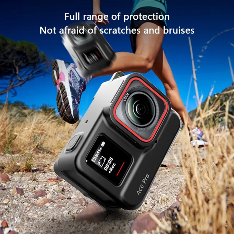 VRIG AC08 Pour Insta360 Ace Pro Étui en Silicone Anti-Chute Couvercle de Protection pour Appareil Photo