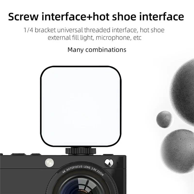 D7 Student Digital Camera 64MP HD CCD WiFi 4K Video Recorder Card Camera with 128GB Memory Card - White