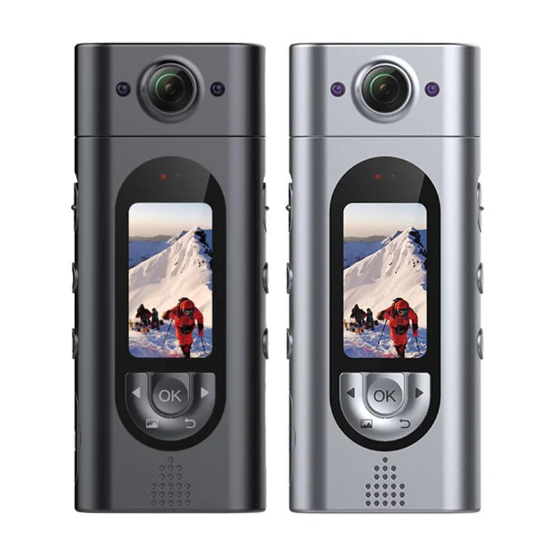 LK2313 Outdoor Sports Radsport WiFi-Kamera mit 180 Grad drehbarem Objektiv, IP65 wasserdicht, HD-Actionkamera mit Rückclip - Schwarz