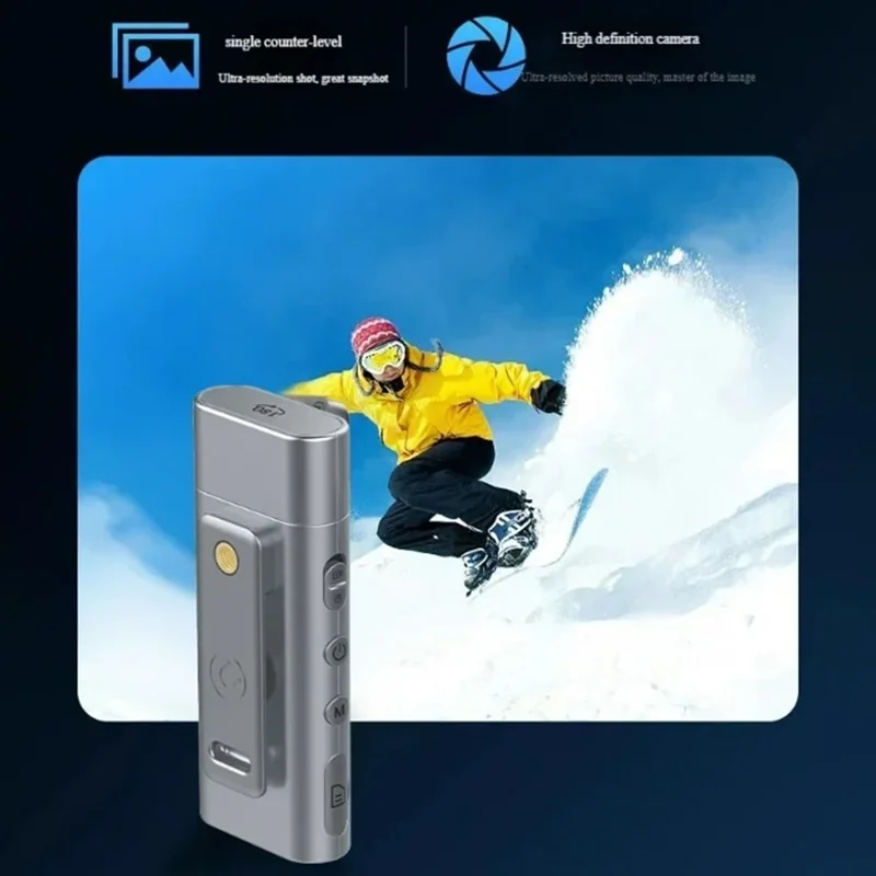 LK2313 Outdoor Sports Radsport WiFi-Kamera mit 180 Grad drehbarem Objektiv, IP65 wasserdicht, HD-Actionkamera mit Rückclip - Schwarz