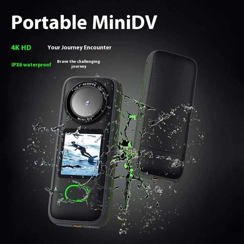 F3 1.4 Inch Touch Screen Portable 4K Action Camera IPX6 Waterproof Mini DV Sports Camera