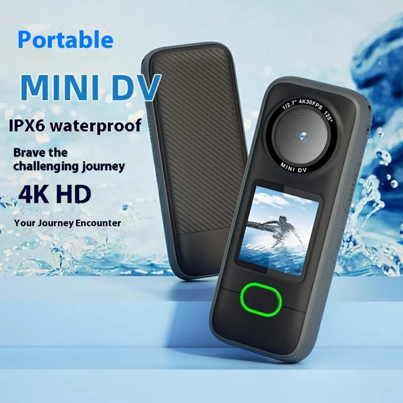 F3 1.4 Inch Touch Screen Portable 4K Action Camera IPX6 Waterproof Mini DV Sports Camera, with 32GB Card