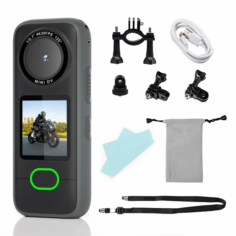 F3 1.4 Inch Touch Screen Portable 4K Action Camera IPX6 Waterproof Mini DV Sports Camera, with 32GB Card