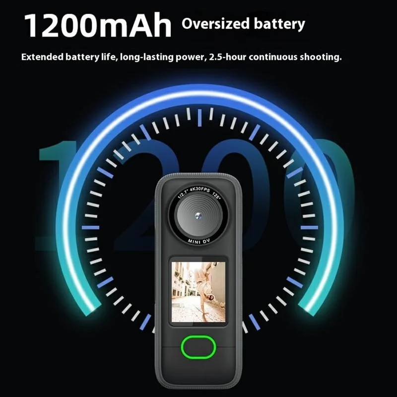 F3 1.4 Inch Touch Screen Portable 4K Action Camera IPX6 Waterproof Mini DV Sports Camera, with 32GB Card