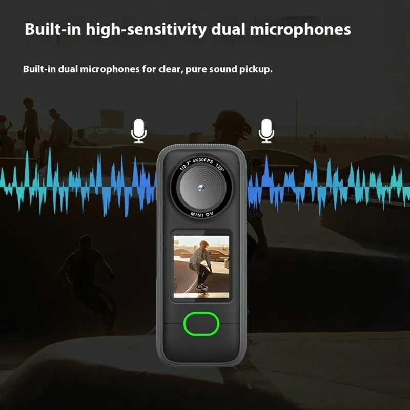 F3 1.4 Inch Touch Screen Portable 4K Action Camera IPX6 Waterproof Mini DV Sports Camera, with 32GB Card