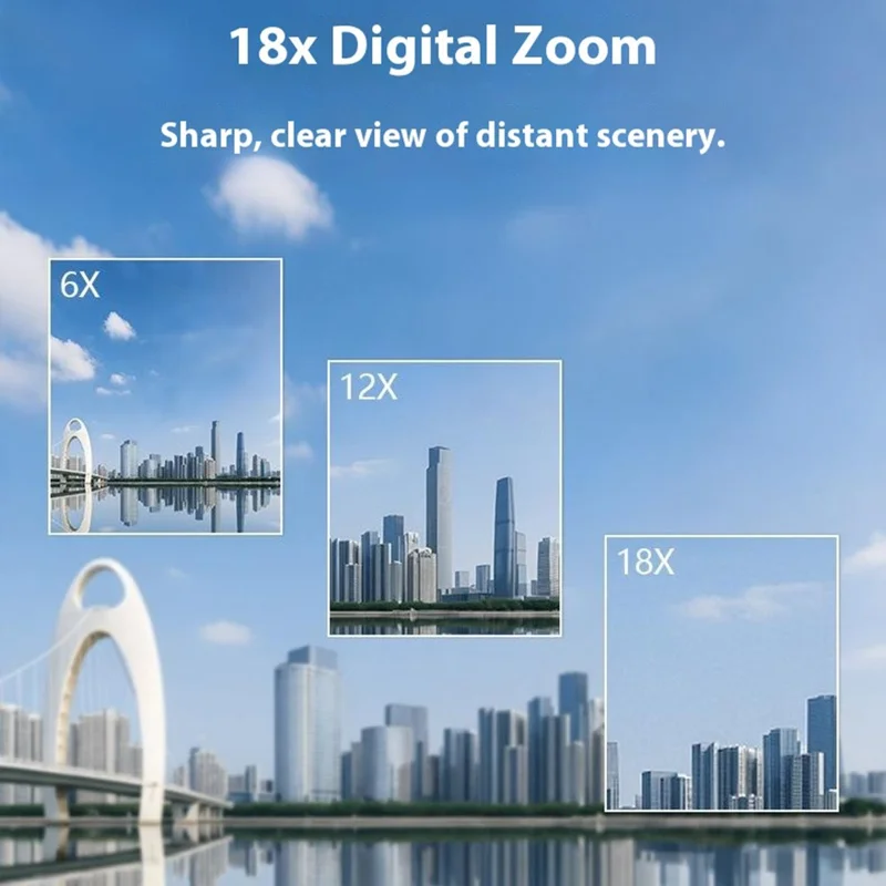 Handheld DV 4K Ultra 80MP Digital Camera with 1 Battery for Outdoor Travel 18X Digital Zoom 3.0 Inch IPS Screen Camcorder