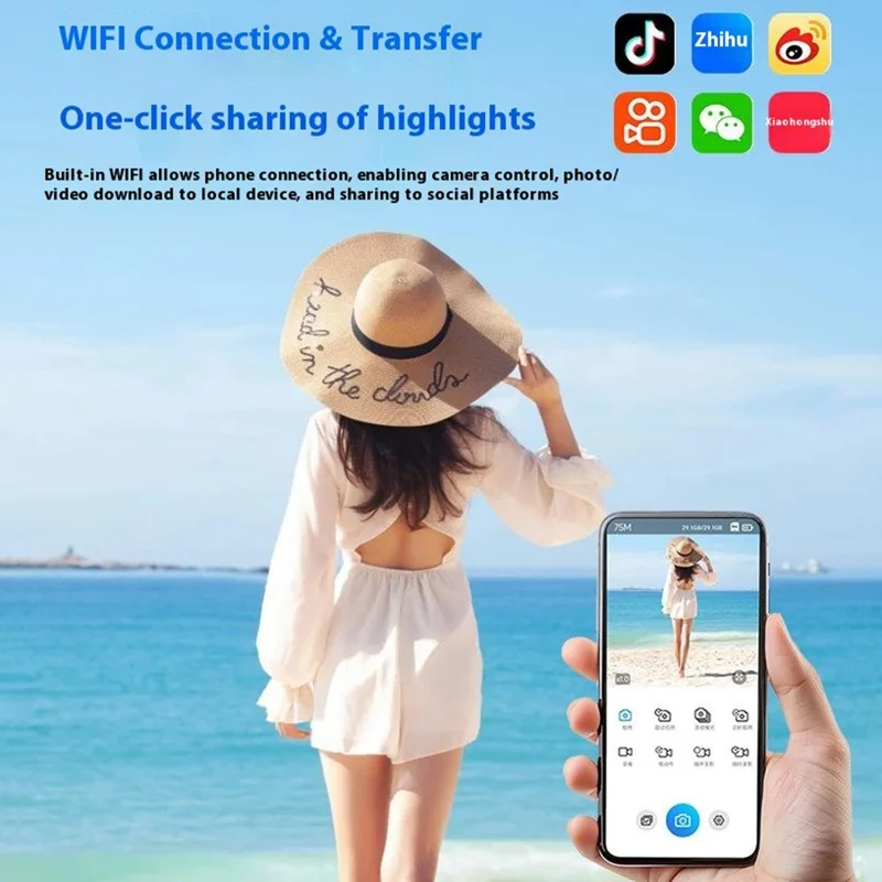 Cámara digital de mano DV 4K Ultra 80MP con tarjeta TF de 64 GB / 2 baterías para viajes al aire libre, zoom digital 18X, videocámara con pantalla IPS de 3,0 pulgadas