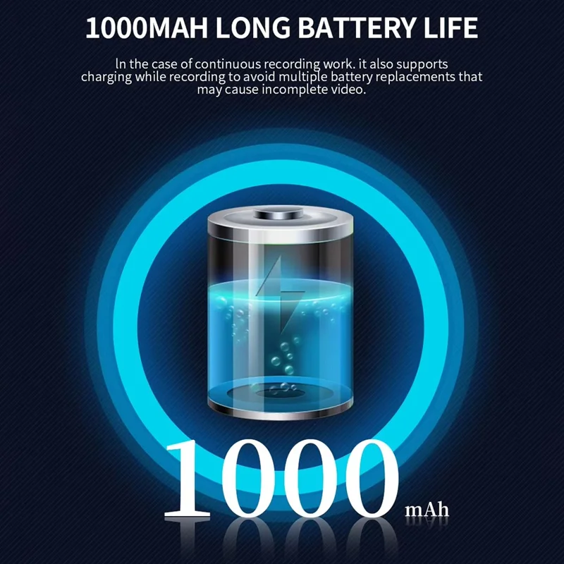 850H 4K Sports Digital Camera with 270 Degree Rotating Lens Action Cam EIS Anti Shake HD Handheld Camcorder - Black