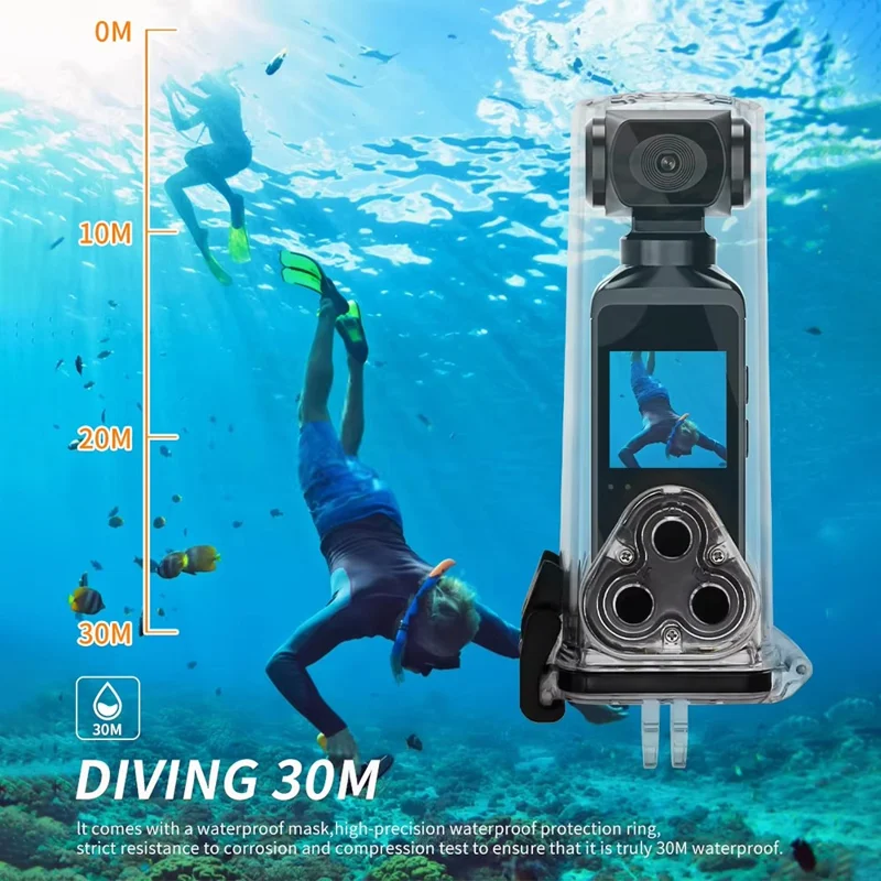 850H 4K Sports Digital Camera with 270 Degree Rotating Lens Action Cam EIS Anti Shake HD Handheld Camcorder - Black