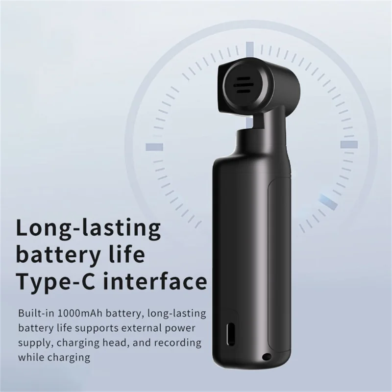 K2 Action Camera 4K Pocket Camera WiFi HD Sports Camera 270 Degree Manual Rotation Cam - Black