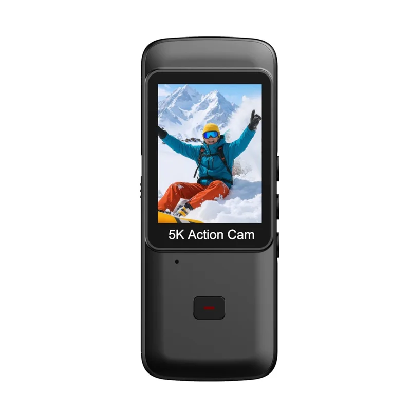 K8 5K 30m Underwater Waterproof Action Camera WiFi Dual Screen Remote Control Camera for Diving Cycling Vlog - Black