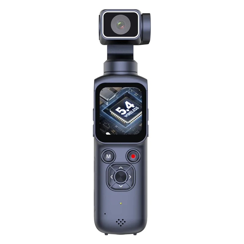 HJD-05 1.72 inch 4K Pocket Sports Camera Vlog Handheld Digital Gimbal Camera - Black