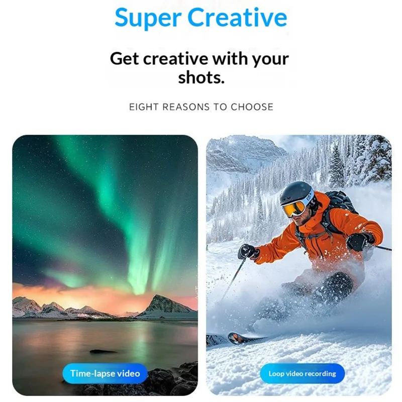 HJD-05 1.72 inch 4K Pocket Sports Camera Vlog Handheld Digital Gimbal Camera - Black