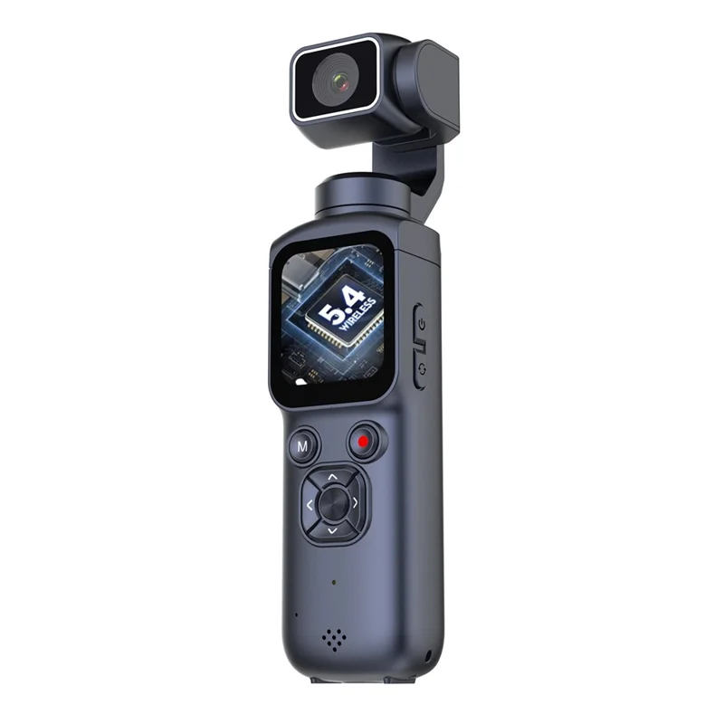 HJD-05 1.72 inch 4K Pocket Sports Camera Vlog Handheld Digital Gimbal Camera - Black