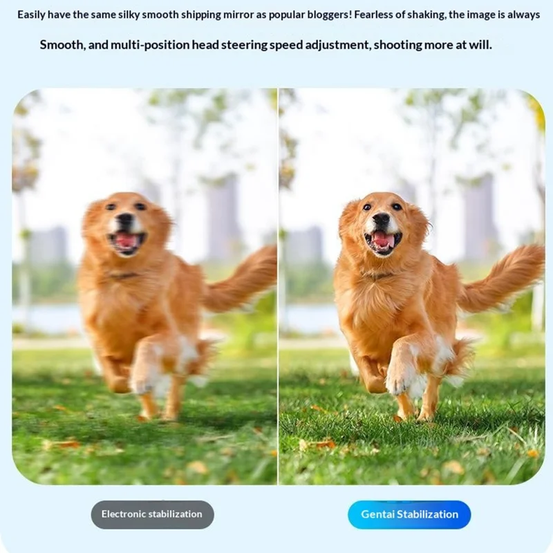 HJD-05 1.72 inch 4K Pocket Sports Camera Vlog Handheld Digital Gimbal Camera - Black