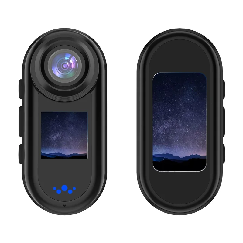 DM50 Mini Caméra Sport HD 2K Caméra de Sport à Écran Double et Grand Angle 140 Degrés pour le Vélo (Version Haute de Gamme) - Noir