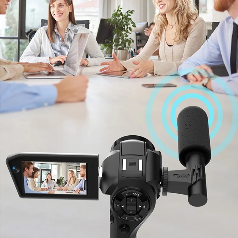 CD-V02 8K Video Camera 3.0 inch Flip Screen Camcorder 8X Optical Zoom Vlog Camera with WiFi for Travel (Standard Version) - White