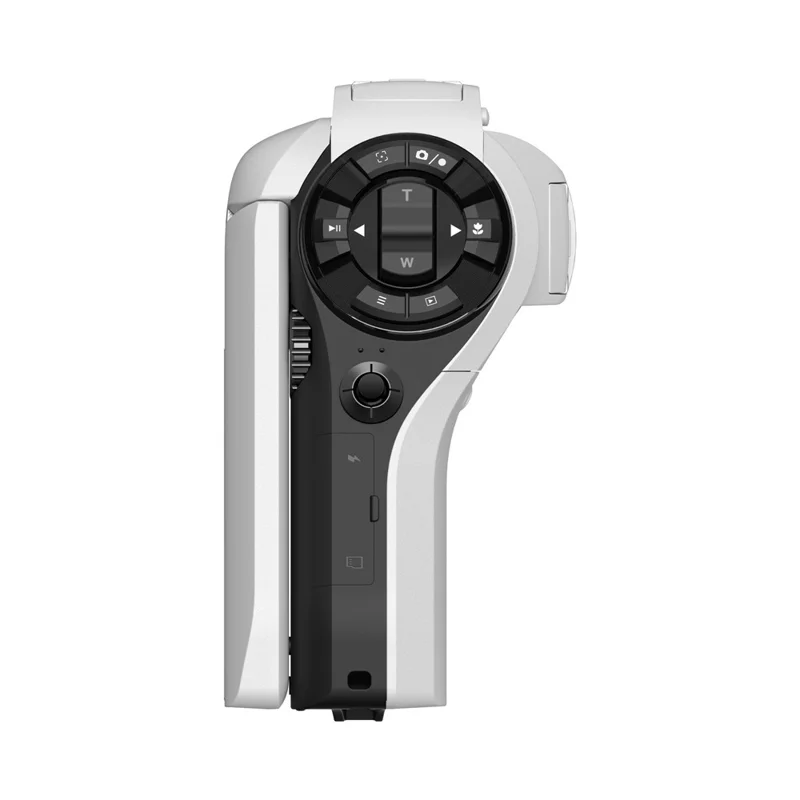 CD-V02 8K Video Camera 3.0 inch Flip Screen Camcorder 8X Optical Zoom Vlog Camera with WiFi for Travel (Standard Version) - White